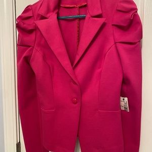 Amanda Uprichard Silk Pink Jacket